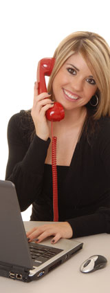 telephone us